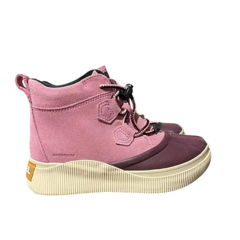 Sorel Out N About IV Classic WP Dazed Mauve/Honey White Youth Size 3 New